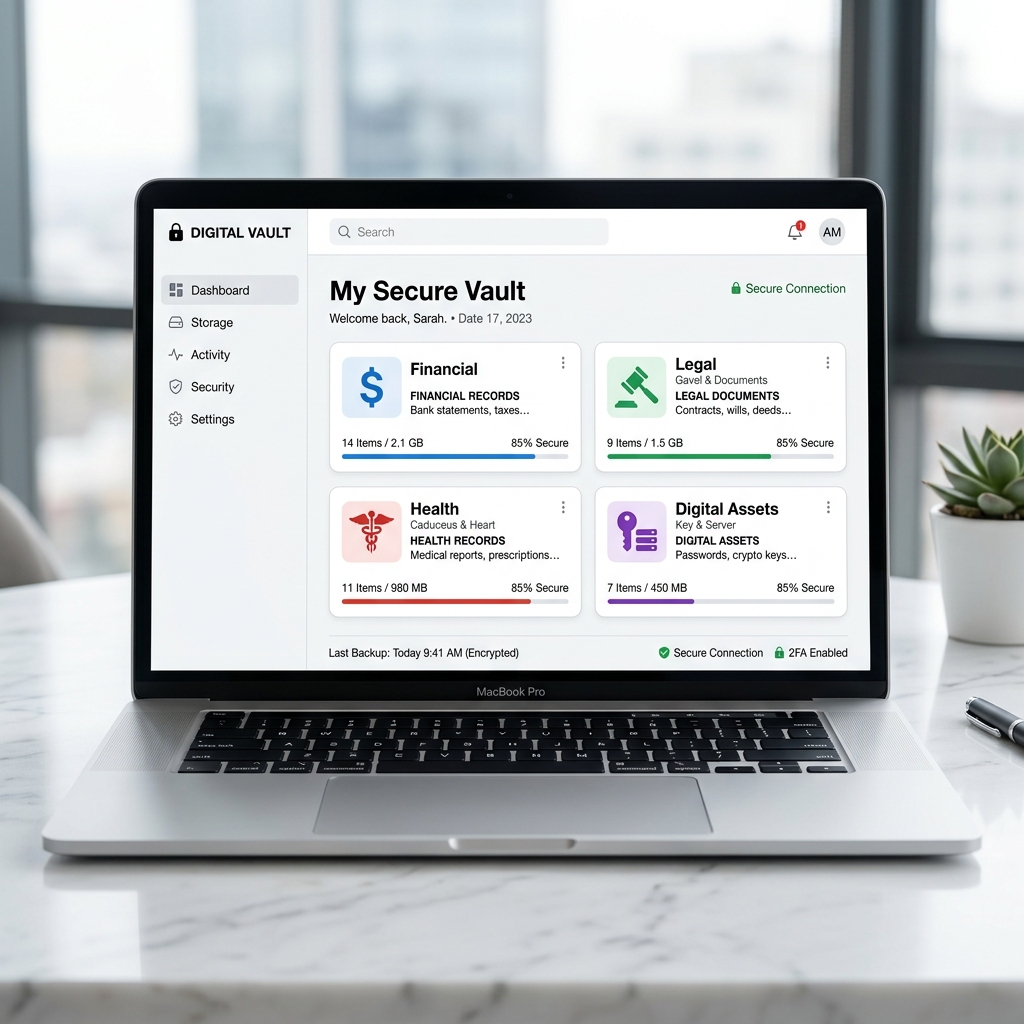 Stardust Vault Dashboard Desktop
